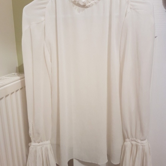 sheer ivory blouse